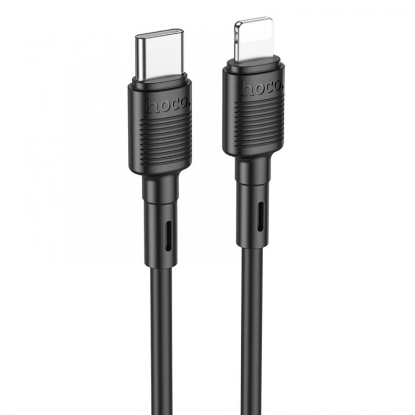 USB kabelis Hoco X83 PD20W Type-C to Lightning 1.0m melns