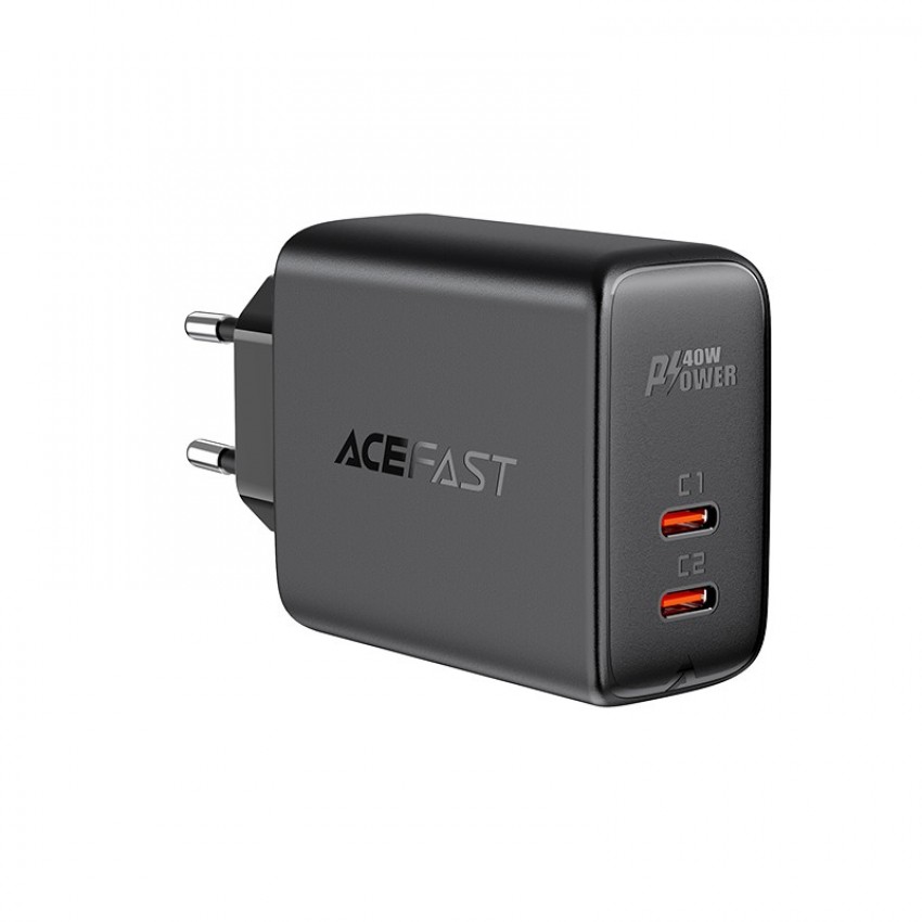 Charger Acefast A9 PD40W 2xType-C black