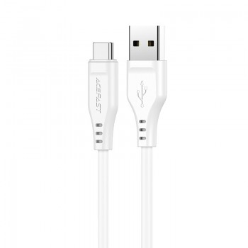 USB kabelis Acefast C3-04 USB-A to USB-C 1.2m balts