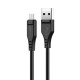 USB kabelis Acefast C3-09 USB-A to MicroUSB 1.2m melns