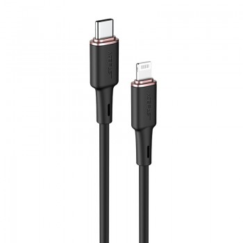 USB kabelis Acefast C2-01 MFi PD30W USB-C to Lightning 1.2m melns