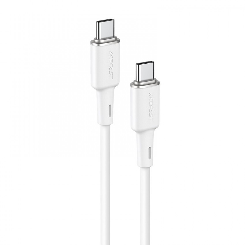 USB kabelis Acefast C2-03 60W USB-C to USB-C 1.2m balts
