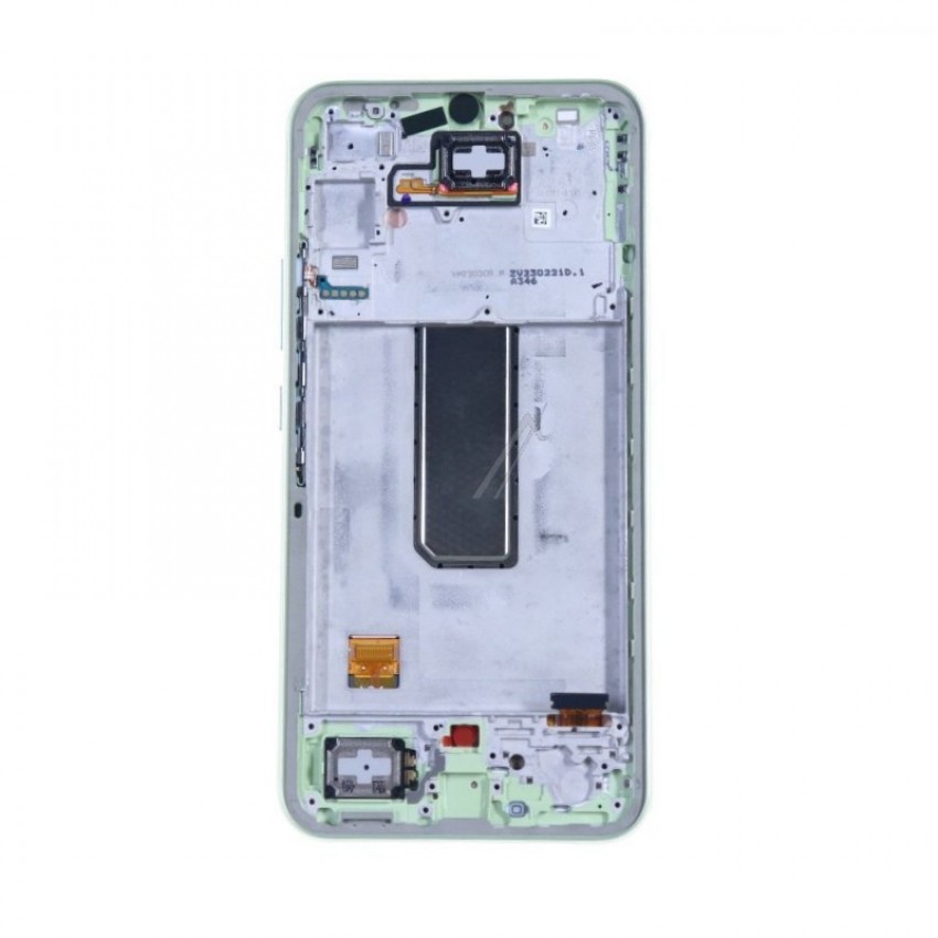 LCD screen Samsung A346 A34 5G with touch screen and frame original Awesome Lime (service pack)