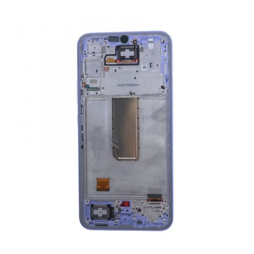 Displejs Samsung A346 A34 5G ar skārienjūtīgo paneli ar rami oriģināls Awesome Violet (service pack)