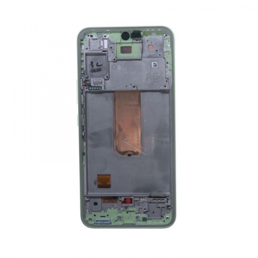 LCD screen Samsung A546 A54 5G with touch screen and frame original Awesome Lime (service pack)