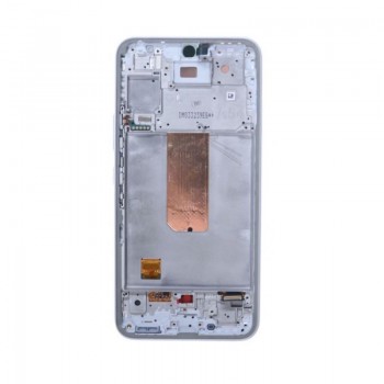 LCD screen Samsung A546 A54 5G with touch screen and frame original Awesome White (service pack)