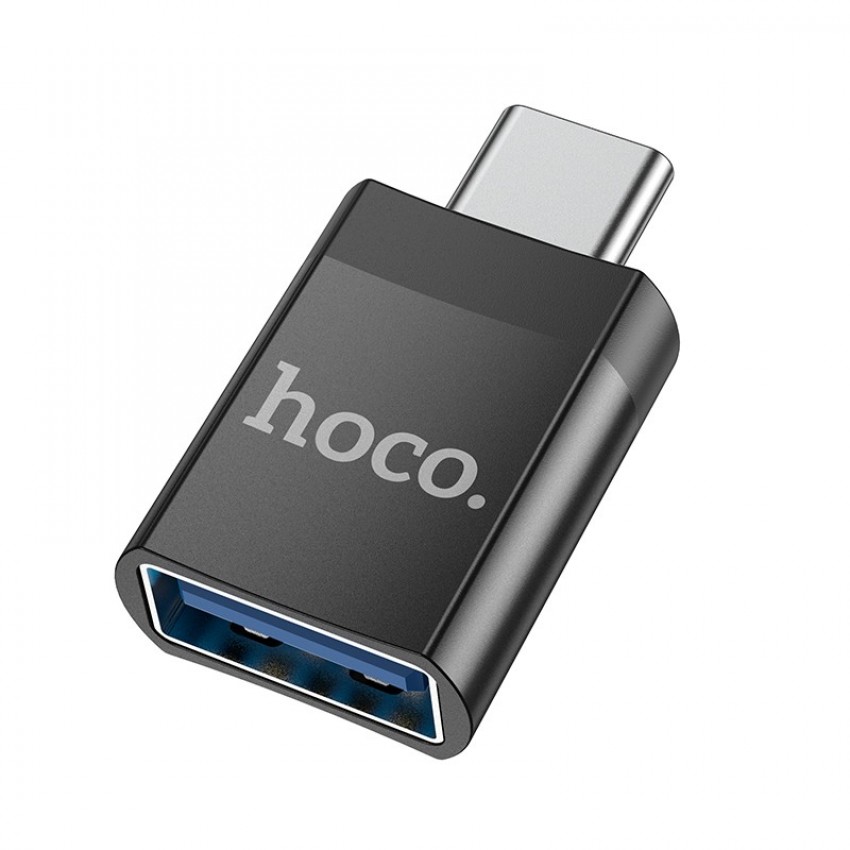Parveidotājs Hoco UA17 Type-C to USB-A melns
