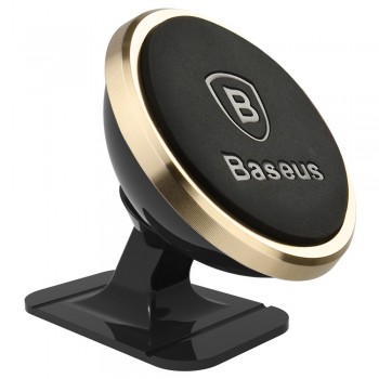 Phone holder Baseus 360° Rotation Magnetic Mount gold SUGENT-NT0V