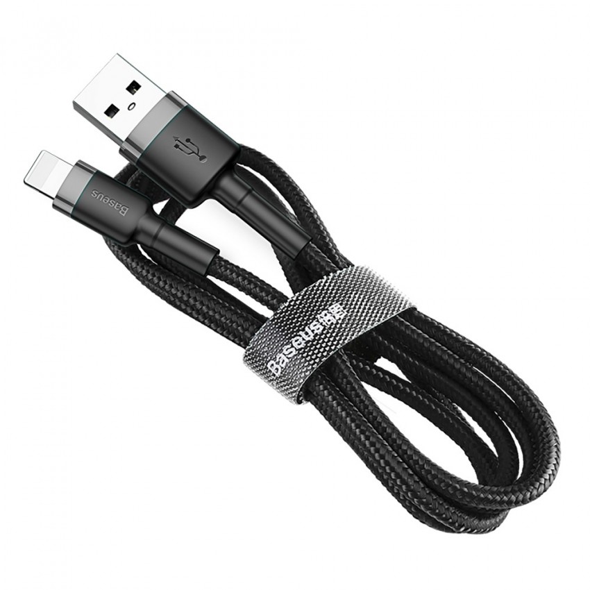 Laadimisjuhe Baseus Cafule USB-A to Lightning 2.4A 1.0m hall-must CALKLF-BG1