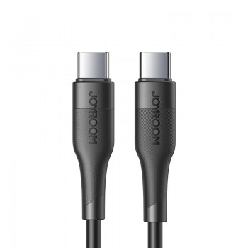 USB kabelis Joyroom S-1230M3 Type-C to Type-C 60W 1.2m melns
