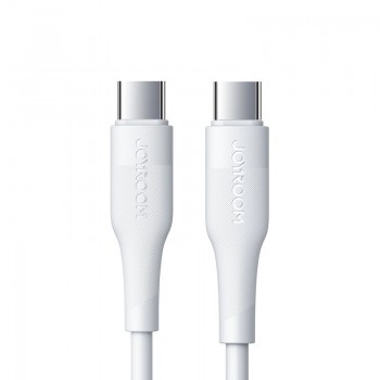 USB kabelis Joyroom S-1230M3 Type-C to Type-C 60W 1.2m balts