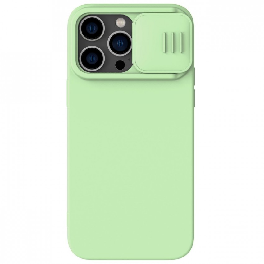 Case Nillkin CamShield Silky Magnetic Silicone Apple iPhone 14 Pro light green