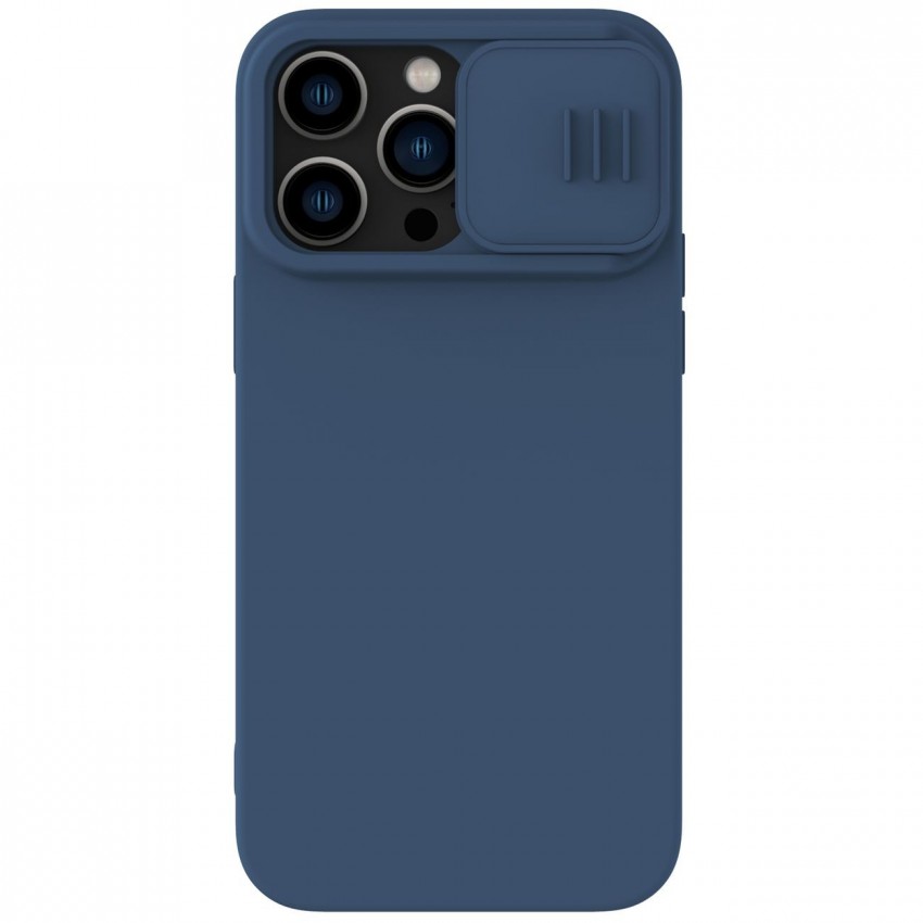 Maciņš Nillkin CamShield Silky Magnetic Silicone Apple iPhone 14 Plus tumši zils