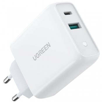 Lādētājs Ugreen CD170 USB-C/USB-A 36W balts