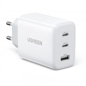 Lādētājs Ugreen CD275 2xUSB-C/USB-A 65W balts
