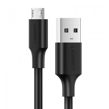 USB kabelis Ugreen US289 USB to MicroUSB 2A 1.0m melns