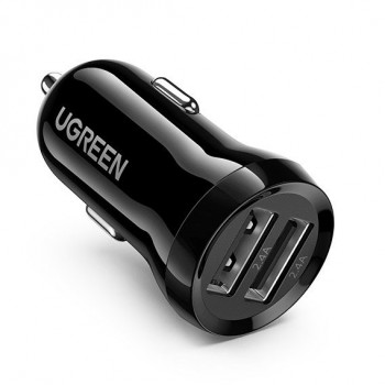 Car charger Ugreen ED018 2xUSB-A 24W black