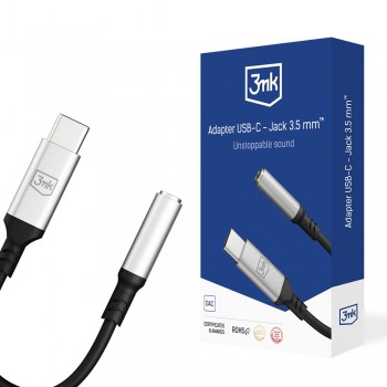 Parveidotājs 3mk Adapter USB-C to 3,5mm