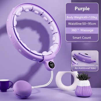 Masāžas vingrošanas riņķis Smart Hula Hoop HHP007 violets