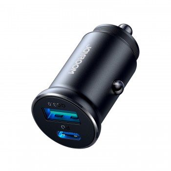 Car charger Joyroom CCN05 USB-C/USB-A 30W black