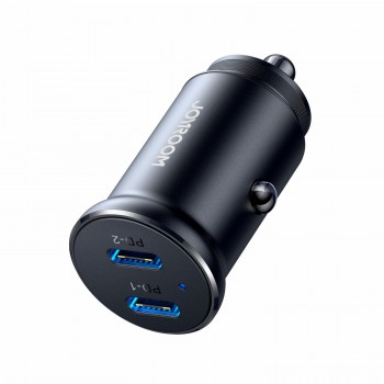 Car charger Joyroom CCN06 2xUSB-C 30W black