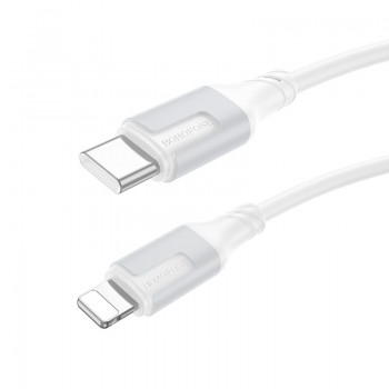 USB kabelis Borofone BX101 60W USB-C to Lightning 1.0m balts