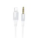 Audio cable Borofone BL19 Lightning to 3.5mm white