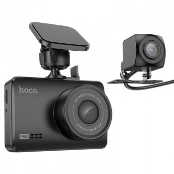 Video ierakstitajs Hoco DV3 Dual Channel Driving Recorder With Display