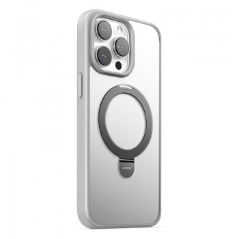 Maciņš Joyroom JR-BP004 Magnetic Protective Phone Case With Holder Apple iPhone 15 Pro pelēks