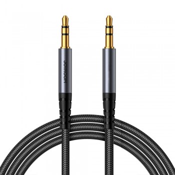 Audio kabelis Joyroom SY-A08 3,5mm to 3,5mm 1.2m melns
