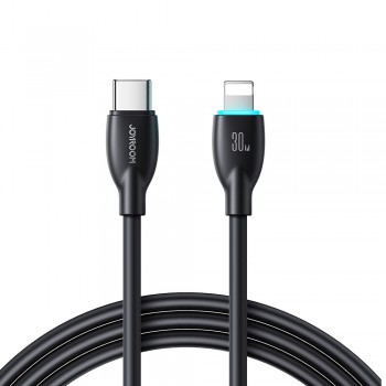 USB kabelis Joyroom S-A30 USB-C to Lightning 30W 1.0m melns