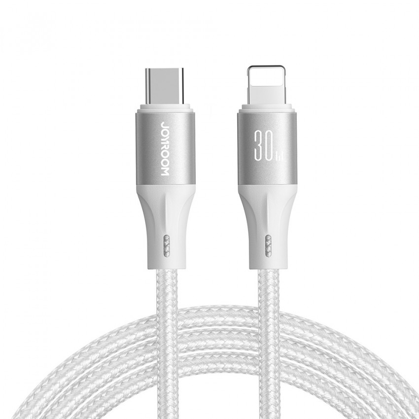 USB kabelis Joyroom SA25-CL3 USB-C to Lightning 30W 1.2m balts