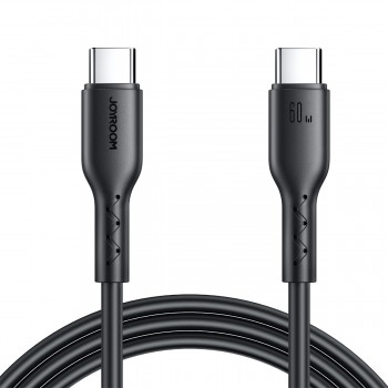USB kabelis Joyroom SA26-CC3 USB-C to USB-C 60W 1.0m melns