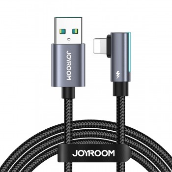 USB kabelis Joyroom S-CL020A17 USB to Lightning 2.4A 1.2m melns