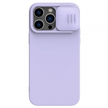 Maciņš Nillkin CamShield Silky Silicone Apple iPhone 15 Pro gaiši violets