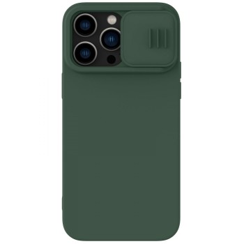 Case Nillkin CamShield Silky Silicone Apple iPhone 15 Pro Max dark green