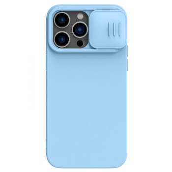 Case Nillkin CamShield Silky Silicone Apple iPhone 15 Pro Max light blue