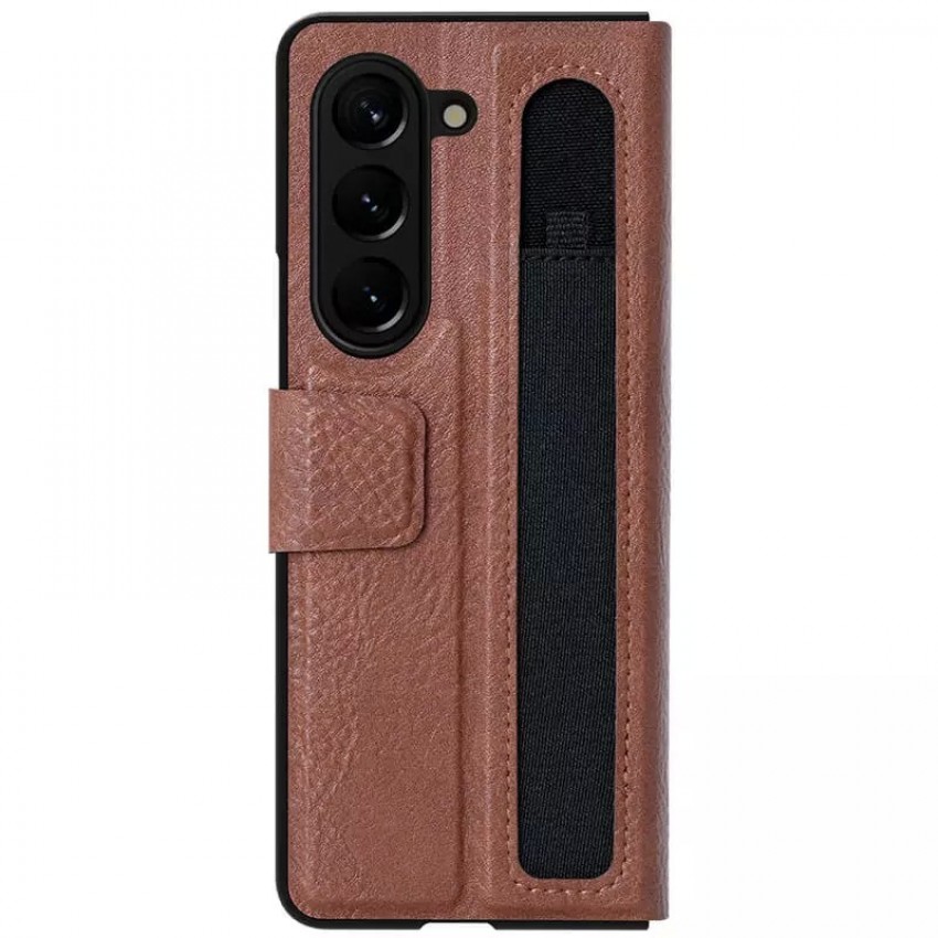 Telefoniümbris Nillkin Aoge Leather Case Samsung F946 Z Fold5 5G pruun