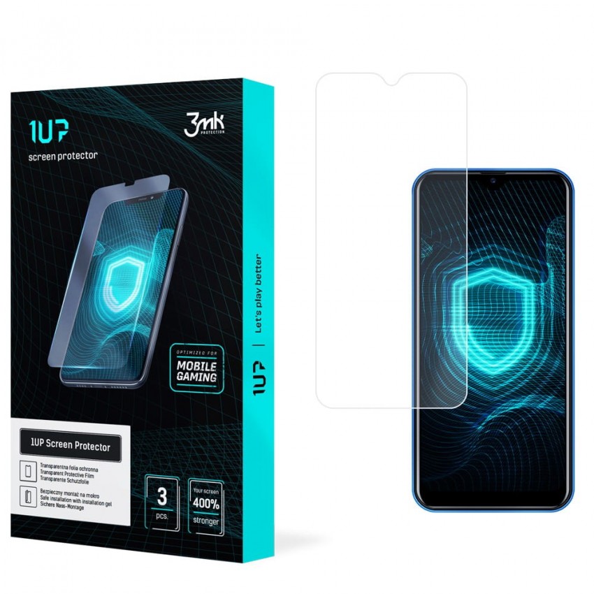 Tempered glass 3mk 1UP Apple iPhone 12/12 Pro black