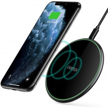 Wireless charger Choetech 15W Fast Wireless Charging Pad T559-F black
