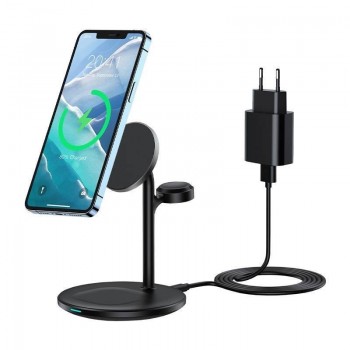 Wireless charger Choetech T585-F 3-in-1 15W back