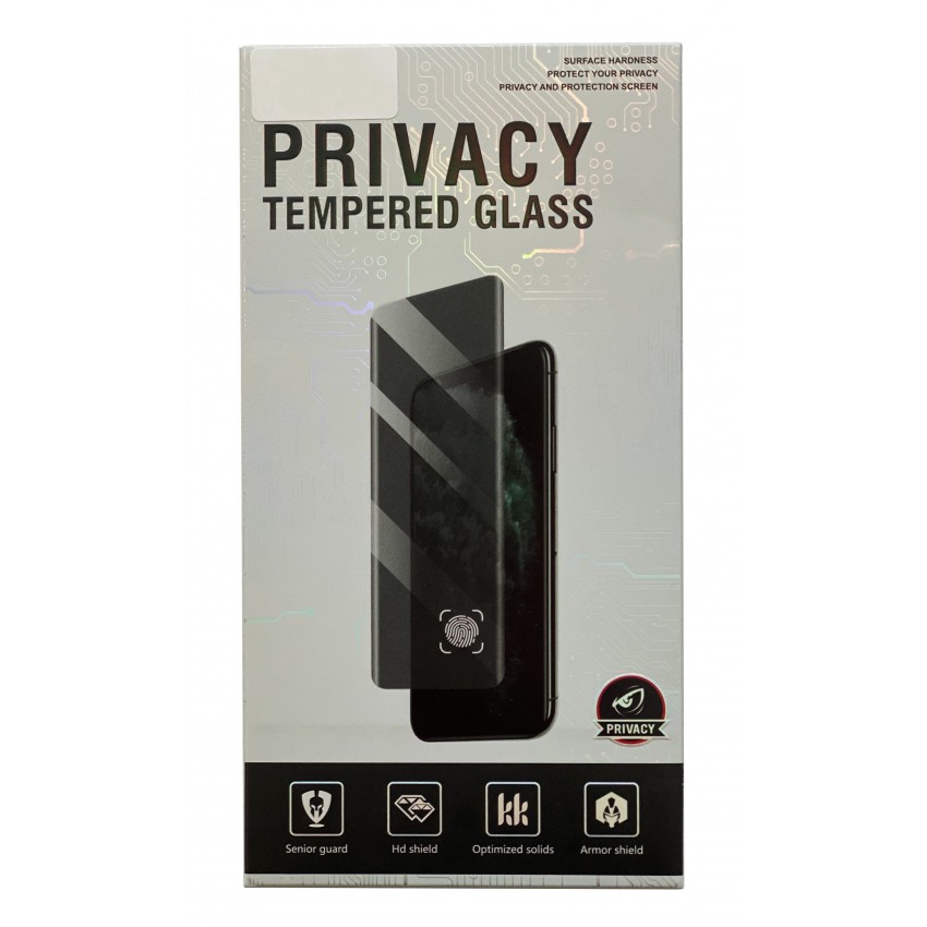 LCD aizsargstikls Full Privacy Samsung S926 S24 Plus melns