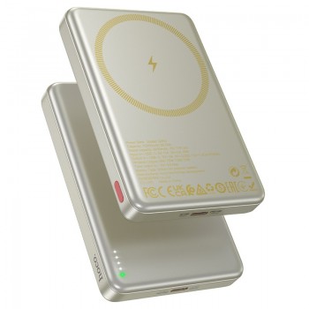 External battery Power Bank Hoco Q26A PD20W Magnetic 10000mAh gold