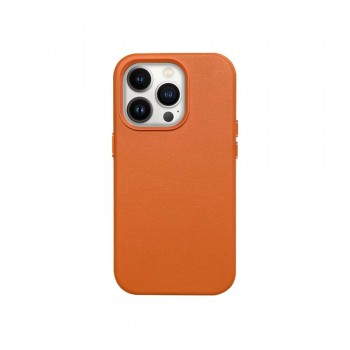 Telefoniümbris Mag Leather Case Apple iPhone 12/12 Pro oranž