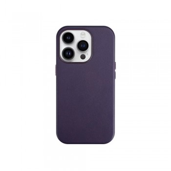 Maciņš Mag Leather Case Apple iPhone 12/12 Pro tumši violets