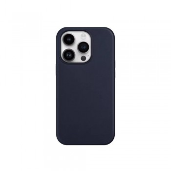 Mag Leather Case Apple iPhone 14 blue