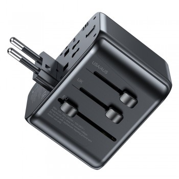 Universāls ceļojumu lādētājs Awei C-39 35W GaN 2xUSB-A/3xUSB-C melns