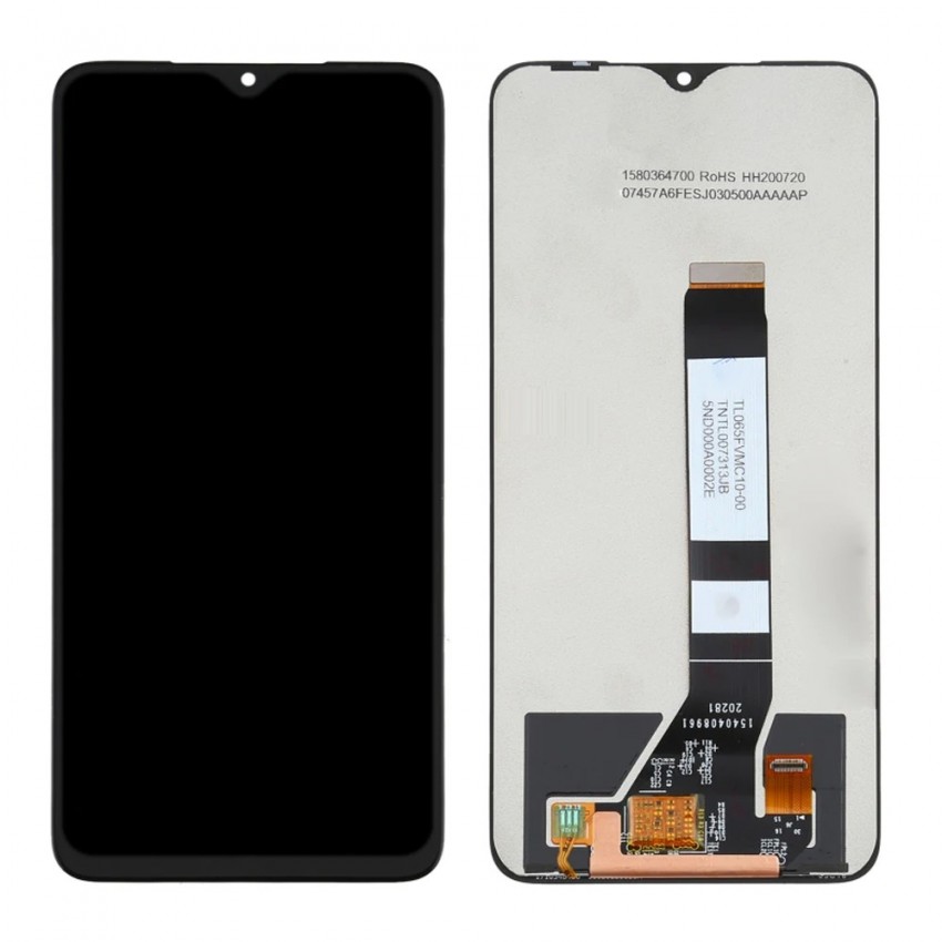 Displejs Xiaomi Redmi 9T/Poco M3/Redmi Note 9 4G ar skārienjūtīgo paneli melns (Refurbished) ORG