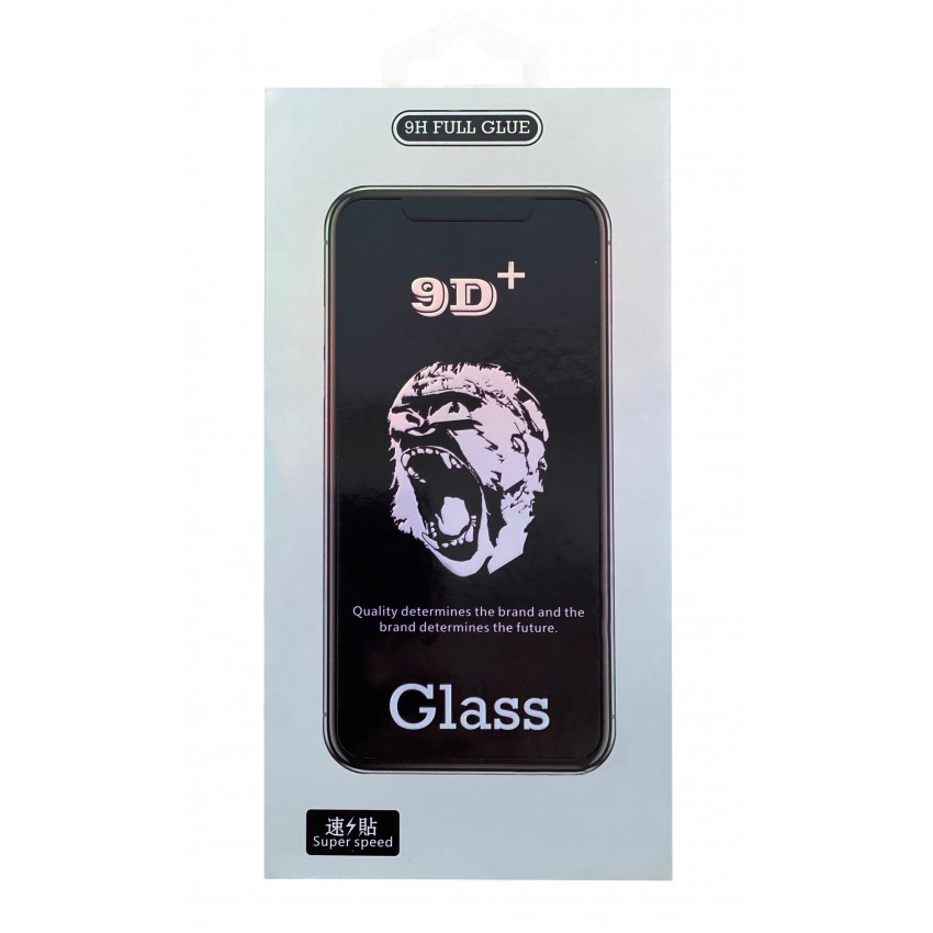 LCD aizsargstikls 9D Gorilla Apple iPhone 16 melns