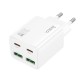 Lādētājs Hoco N56 2xUSB-C/2xUSB-A PD30W balts